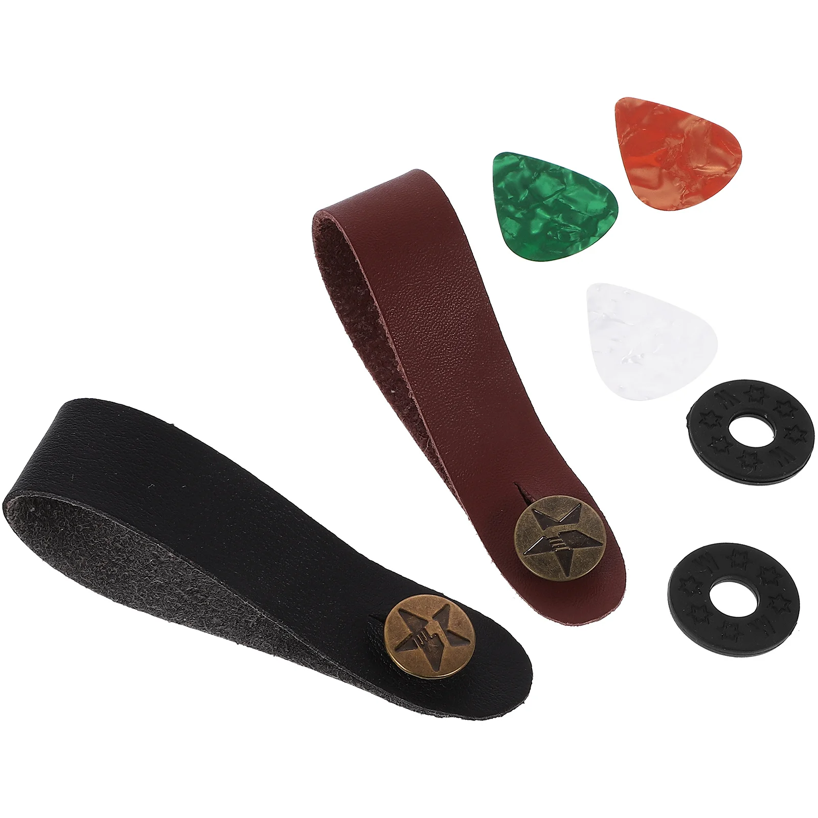 

1Set Guitar Neck Strap Assembly Premium Build Anti Slip Design with Replacement Picks and Padding for Acoustic Electric Guitar