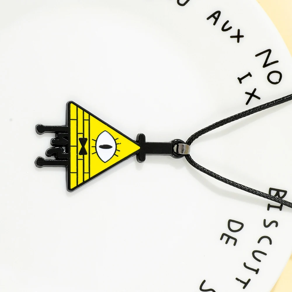 

Ожерелье Gravity Falls Bill Cipher — треугольная подвеска со светящимся глазами, странный загадочный подарок для фанатов