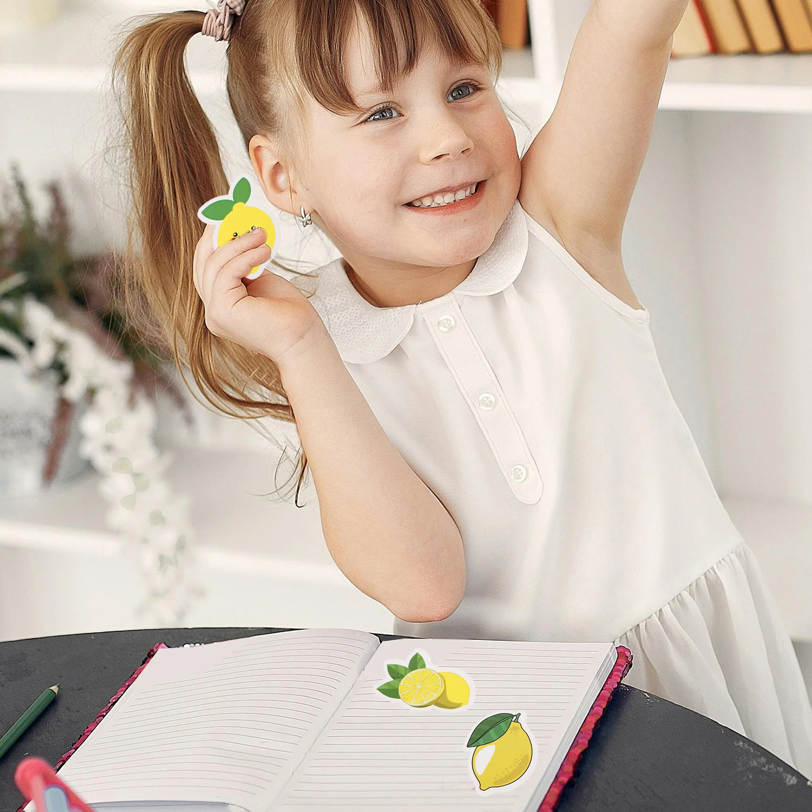 50 قطعة ملصقات الليمون لطيف الكرتون مائي لأجهزة الكمبيوتر المحمول حقيبة دفتر القصاصات Diy بها بنفسك ملصقات الزخرفية السائبة الاطفال المراهقين المفضلة