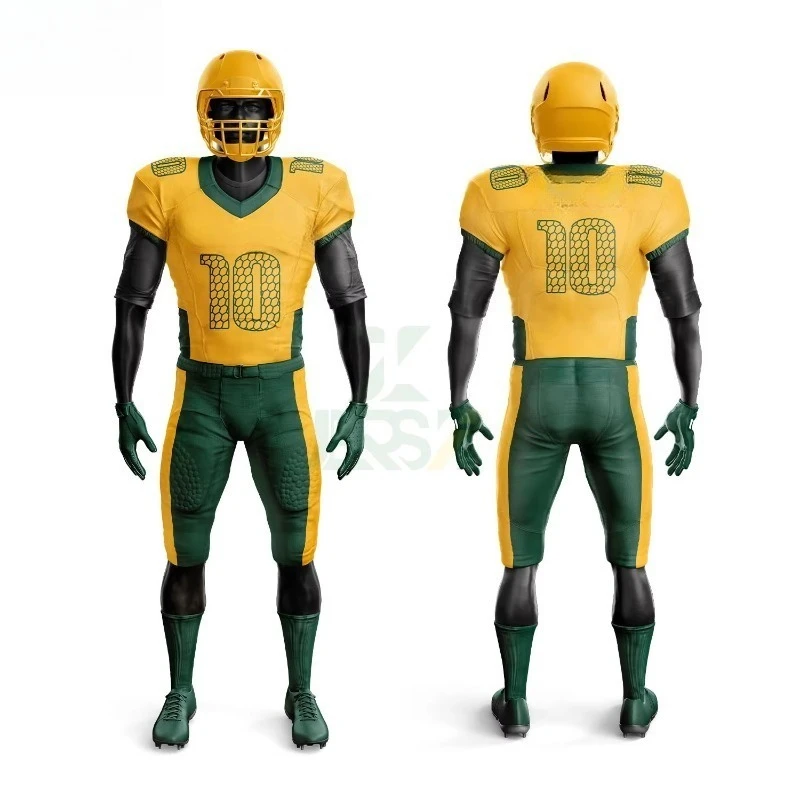 

American football uniform 100% polyester breathable printing sublimation clothing American football uniform