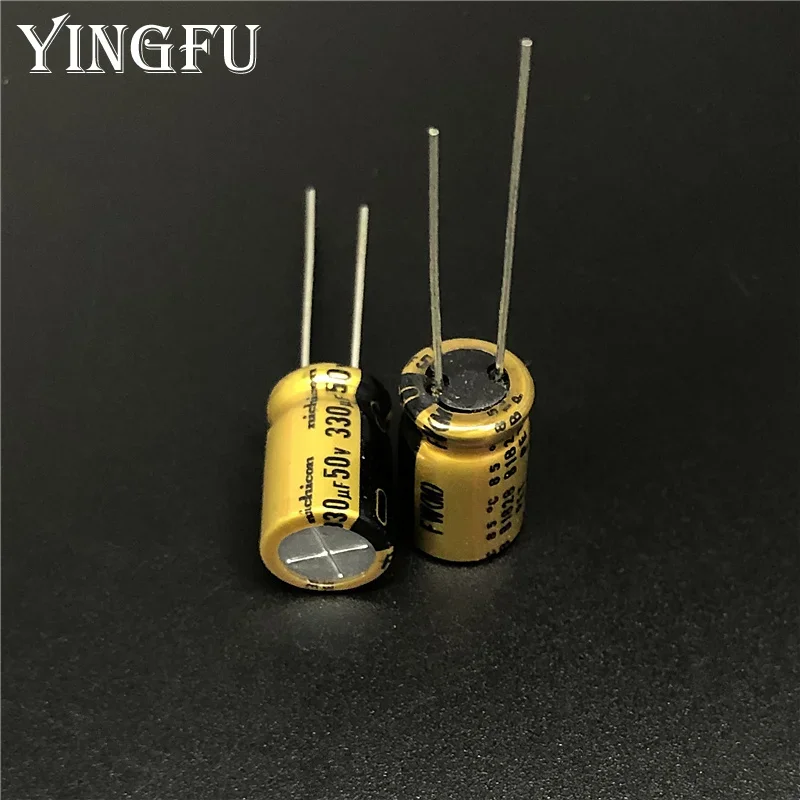 5pcs/20pcs 330uF 50V NICHICON FW Series 10x16mm 50V330uF HiFi Audio Capacitor