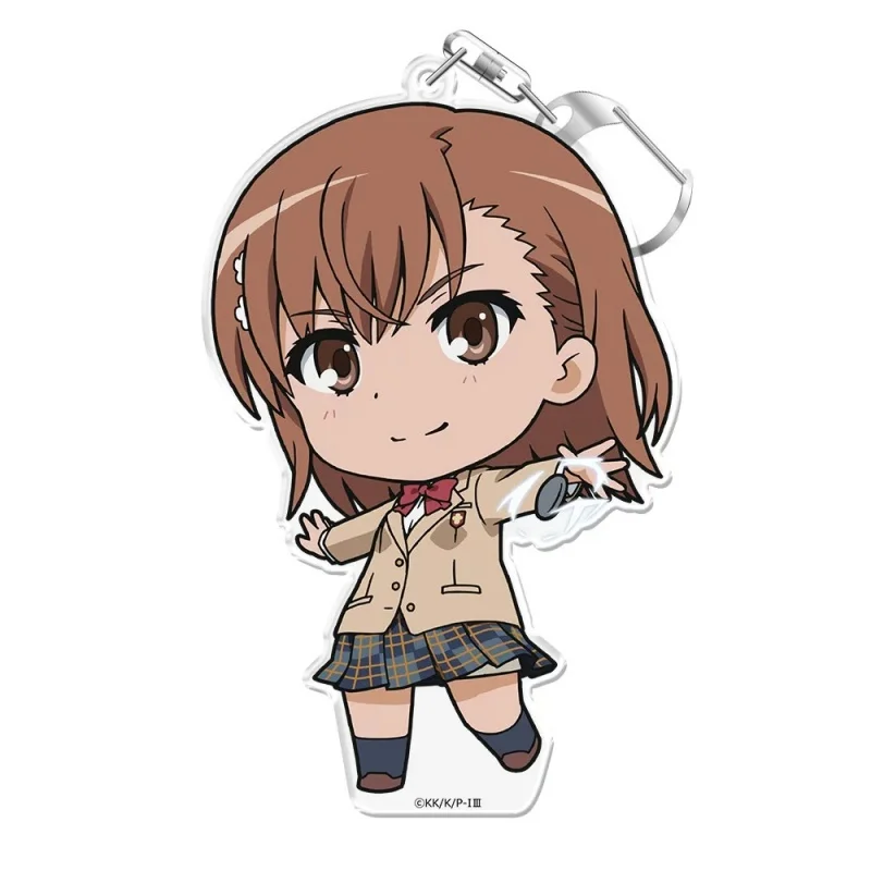 Anime A Certain Magical Index Acrylic pendant Keychain bag charm - Fans Gifts Touma Kamijou Car-mounted decorative Q-version