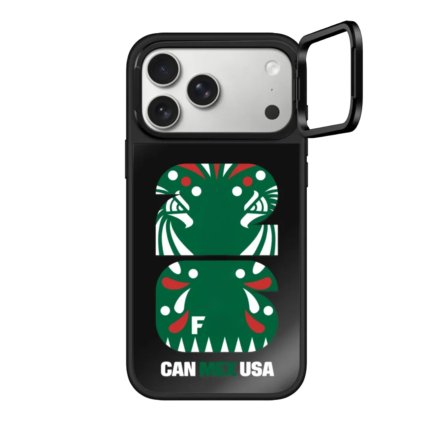 Full Screen Letters Camera Ring Stand Mirror Surface Phone Cover for IPhone 14 15 16 17 Pro Max Case for IPhone 17Pro