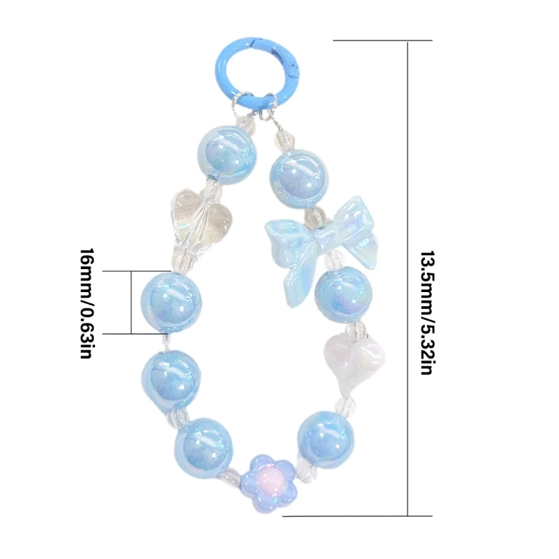 Bead Phone Lanyard Fashion Phone Charm Strap Multiple Use Accessory for Keychain Smartphone Decoration Use Dropshipping image 6