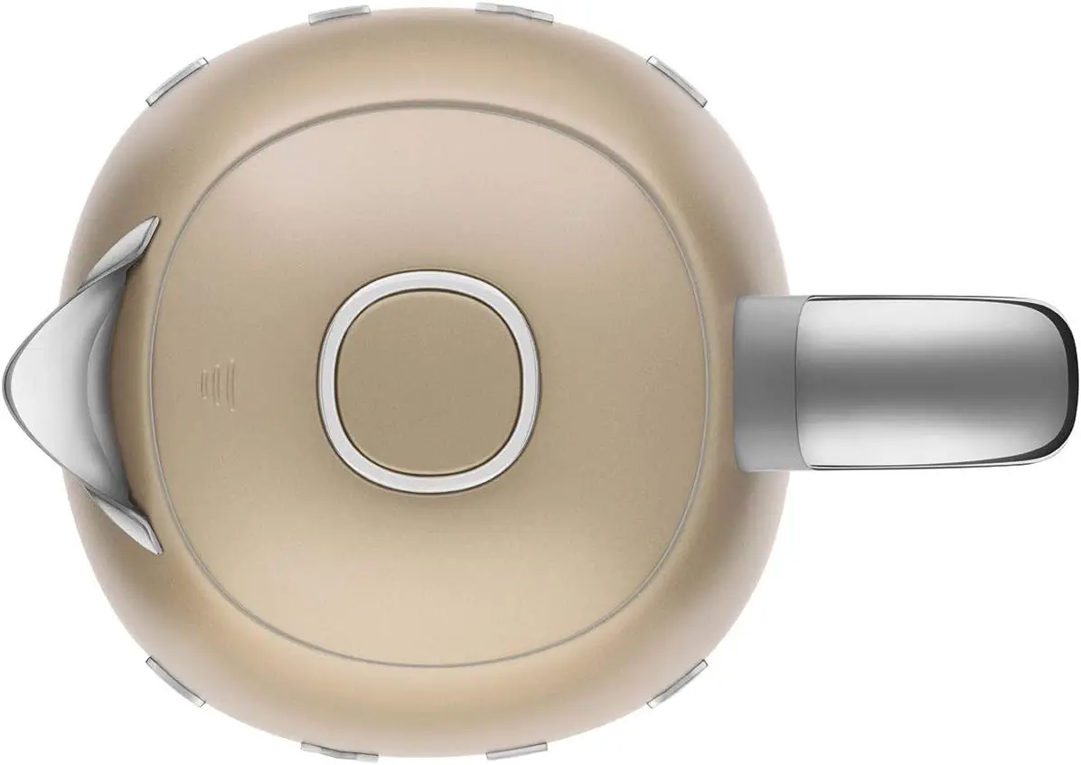 50's Retro Style 7 Cup Electric Water Kettle with Automatic Shutoff, Removable Base, and Water Indicator, KLF03CHMUS, Matte Camp