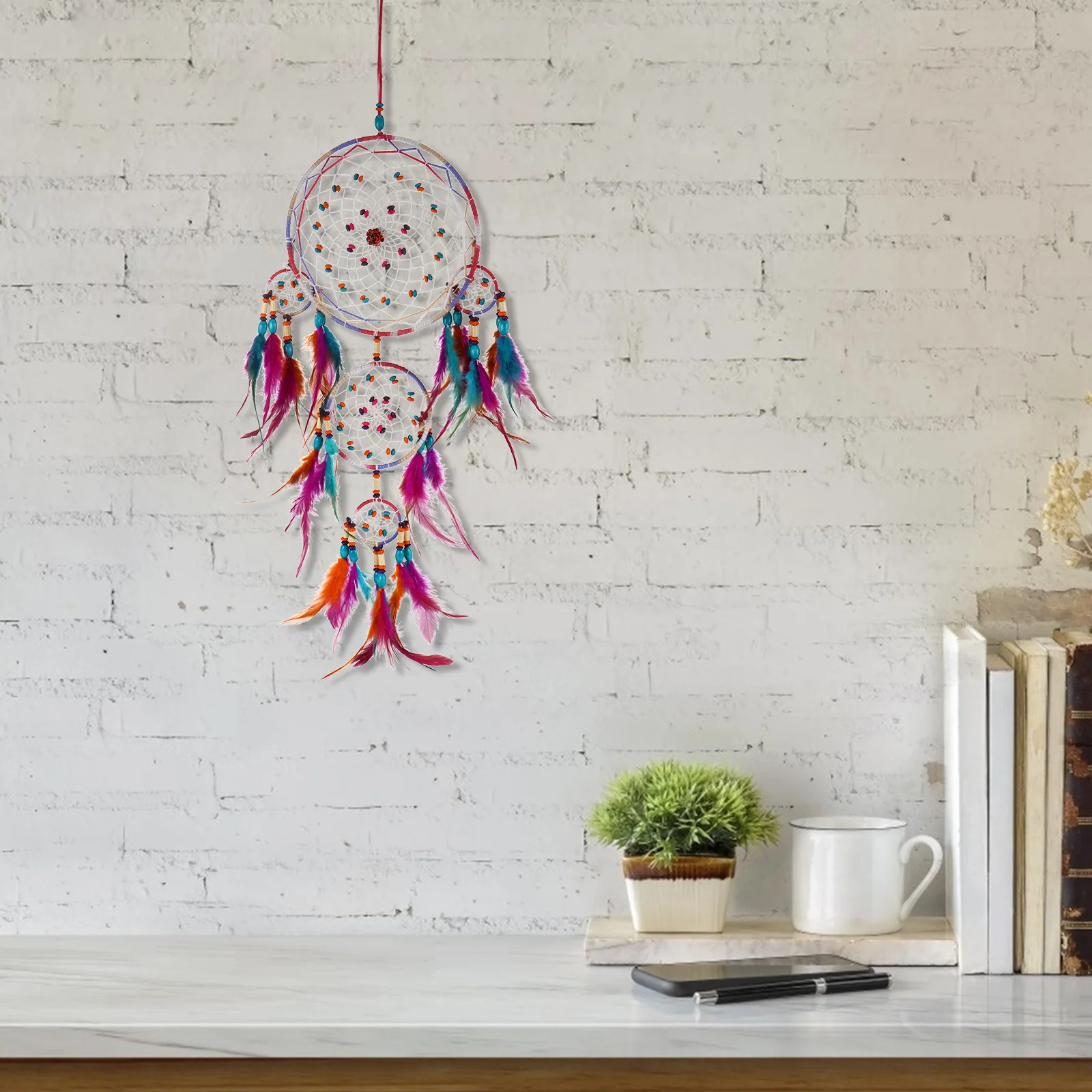 

12 Pcs Bamboo Circle Accessories Dreamcatcher Craft Round Hoop Decor Macrame Frames Rings for Crafts Kit Diy