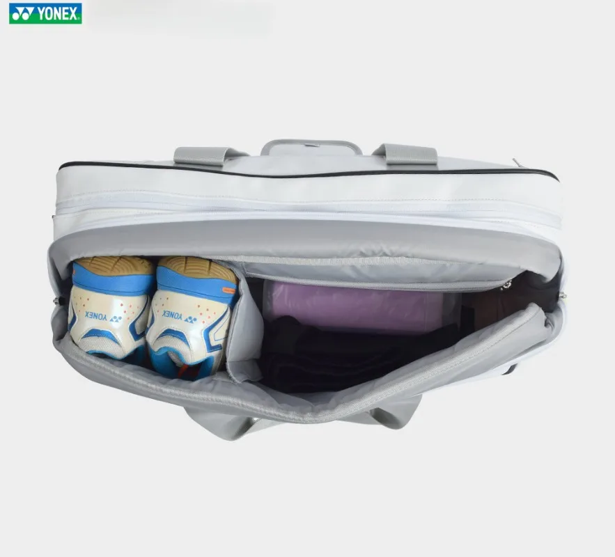 Bolsa deportiva para raqueta de Bádminton de alta calidad de YONEX, bolsa deportiva duradera y de gran capacidad, puede contener 2-3 raquetas de tenis