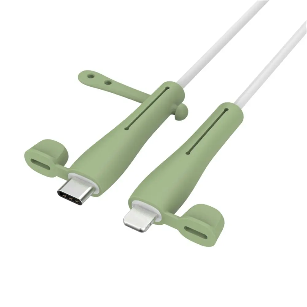 

New Dustproof Cover Cord Saver Silicone Cable Protector Cable Organizer Wire Winder For iPhone 13 12 Cable