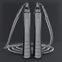 Weighted jump rope set, three rope adjustable, professional sports fitness supplies, indoor gym equipment, suitable for beginner