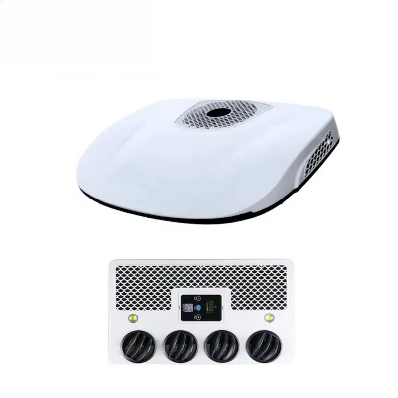 QRT 6000Btu RV مكيف هواء قافلة 12/24 فولت مبرد هواء لوقوف السيارات مع مبرد R134a للشاحنة والقوافل #4