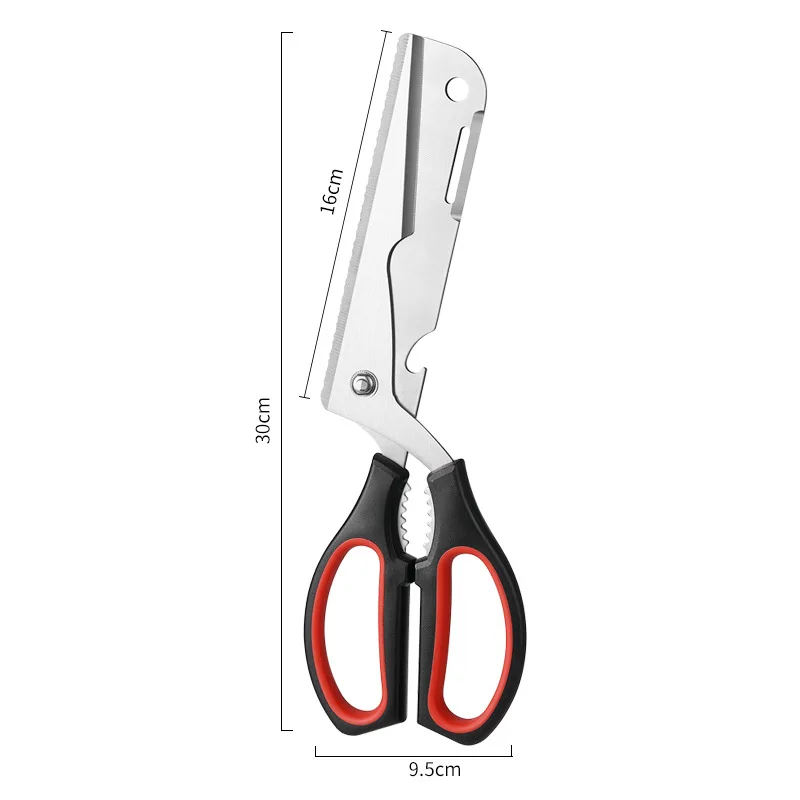 Dobeli Stainless Steel Detachable Household Kitchen Big Scissors Powerfull Outdoor Camping Slicer Barbecue Cutter BBQ Multitools