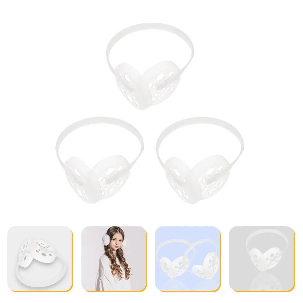 3pcs 플라스틱 귀마개 랙 Diy 귀마개 프레임 따뜻한 귀마개 지원 선반 귀마개 Diy Makin 재료 귀마개 내부 랙