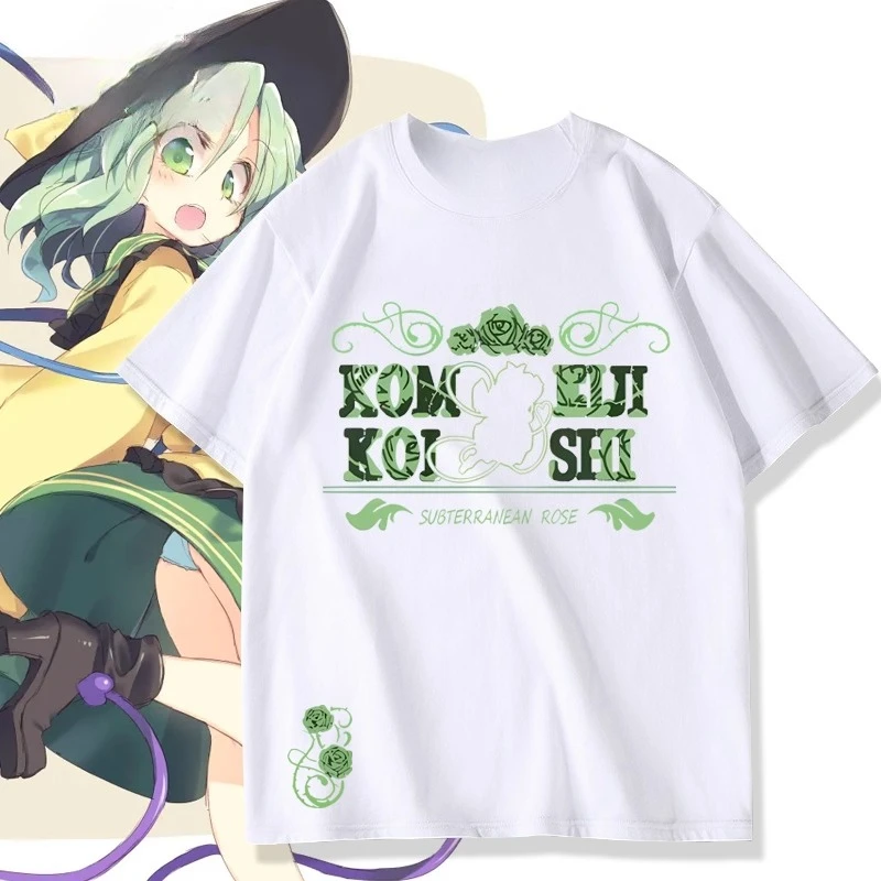 Ropa de juego de Anime, camiseta Touhou Project Hecatia Lapislazuli, Camiseta con letras estampadas, Camisa japonesa Harajuku Otaku, Top informal