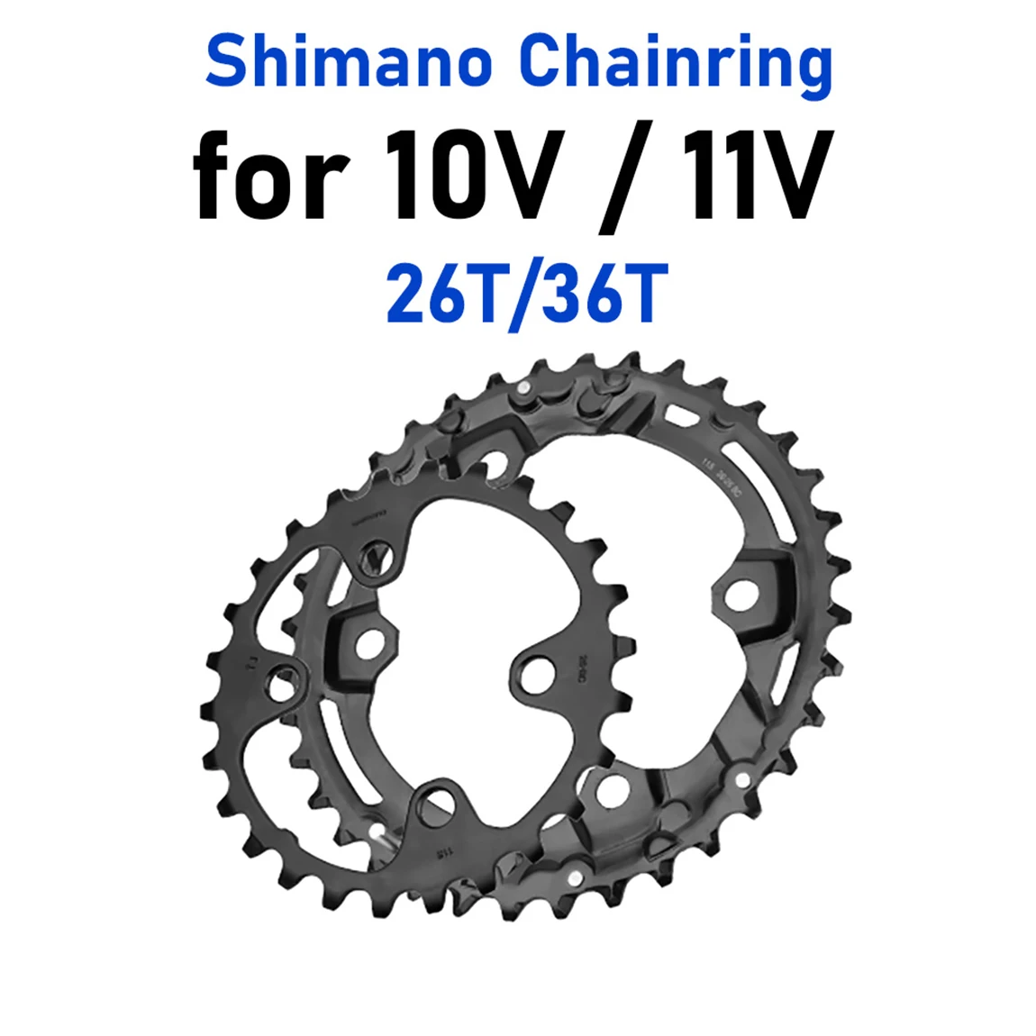 Shimano Deore 11-fach Kettenblatt M5100 Integriertes Kurbelgarnitur-Set MTB 10 11 12 Gang Pedivela 34T 36T 38T 32T Crown Fahrradkurbel – Detail 4