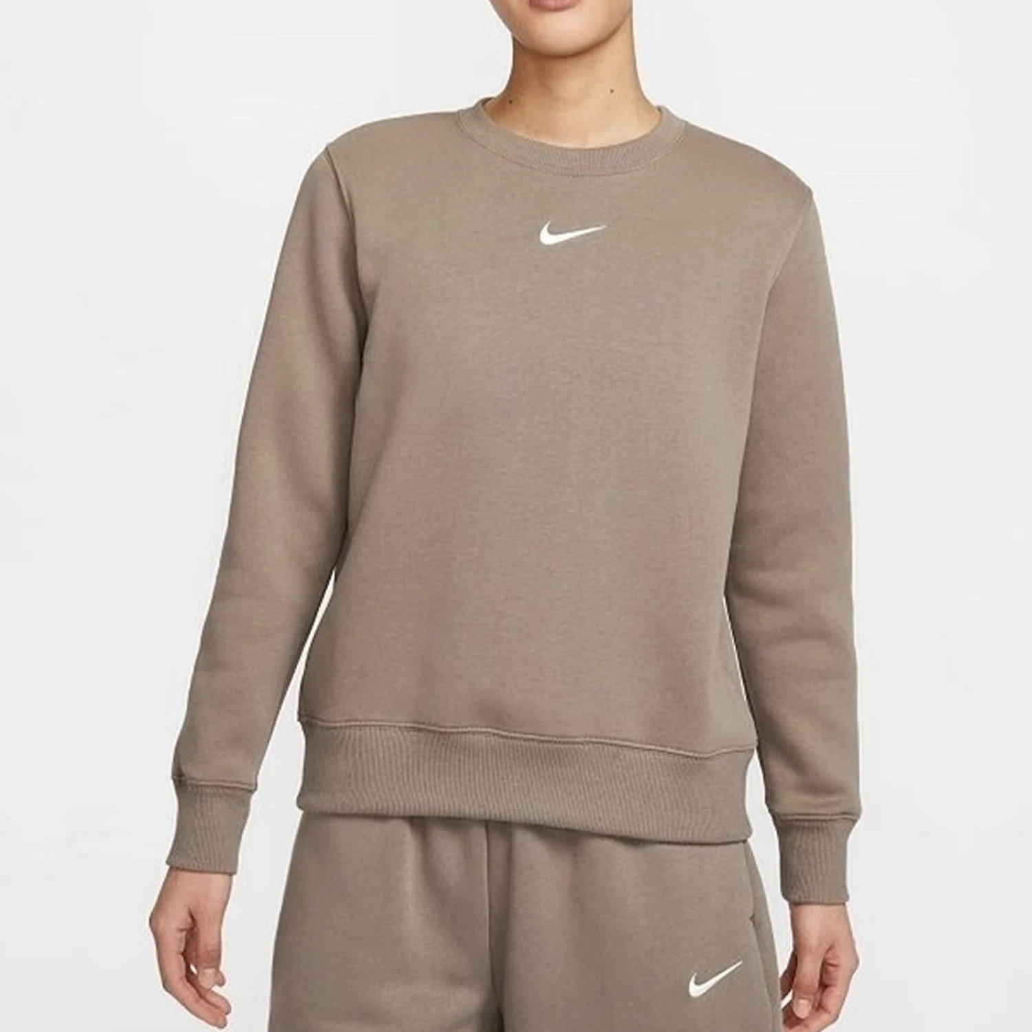 Nike genuine new women's loose round neck sports warm hoodie DQ5752-233