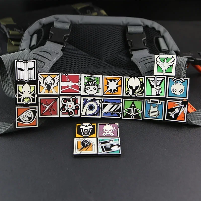 Armband Rainbow Six R6 Game Skills Chapter Metal Enamel Hook and Loop Morale Badge patch Backpack Tactical Stickers