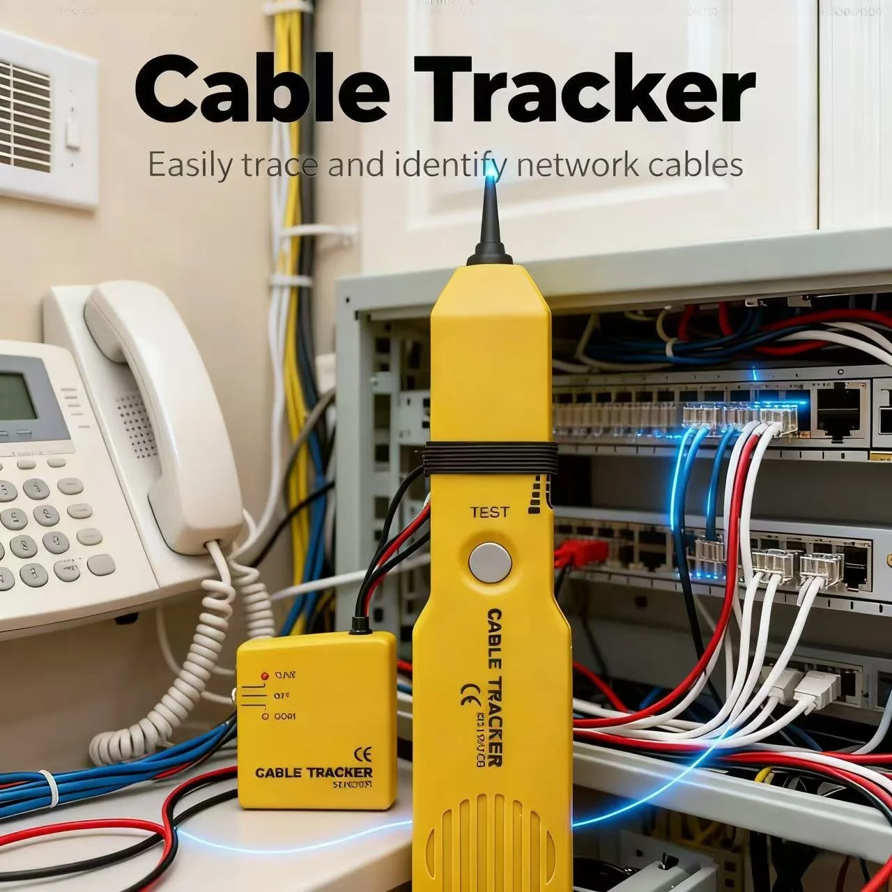 New Tracker Diagnose Tone Finder Telephone Wire Cable Tester Toner Tracer inder Detector Networking Tools
