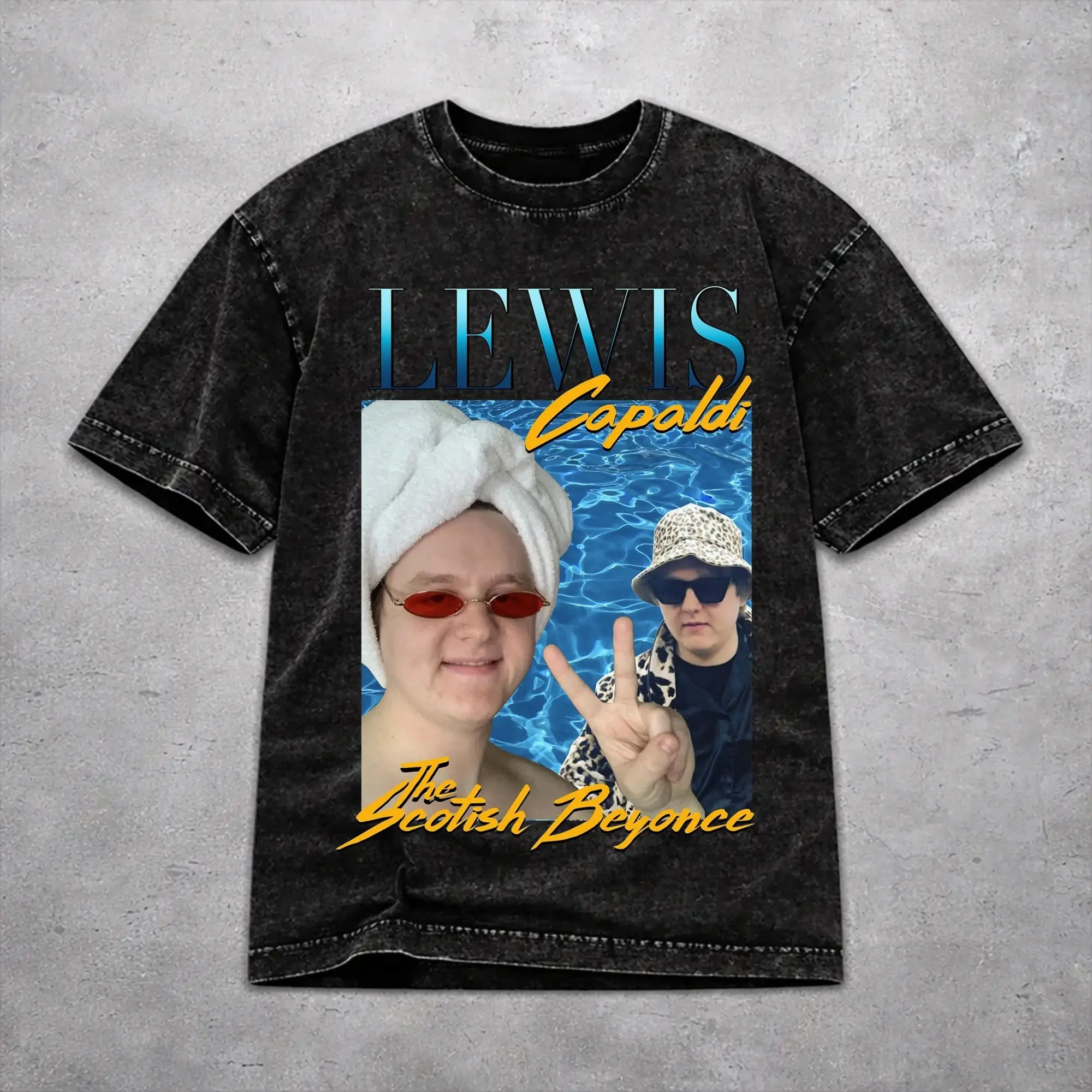Vintage Men Women Lewis Capaldi Tour 2026 Tee Shirt Washed Style  T Shirts Clothing