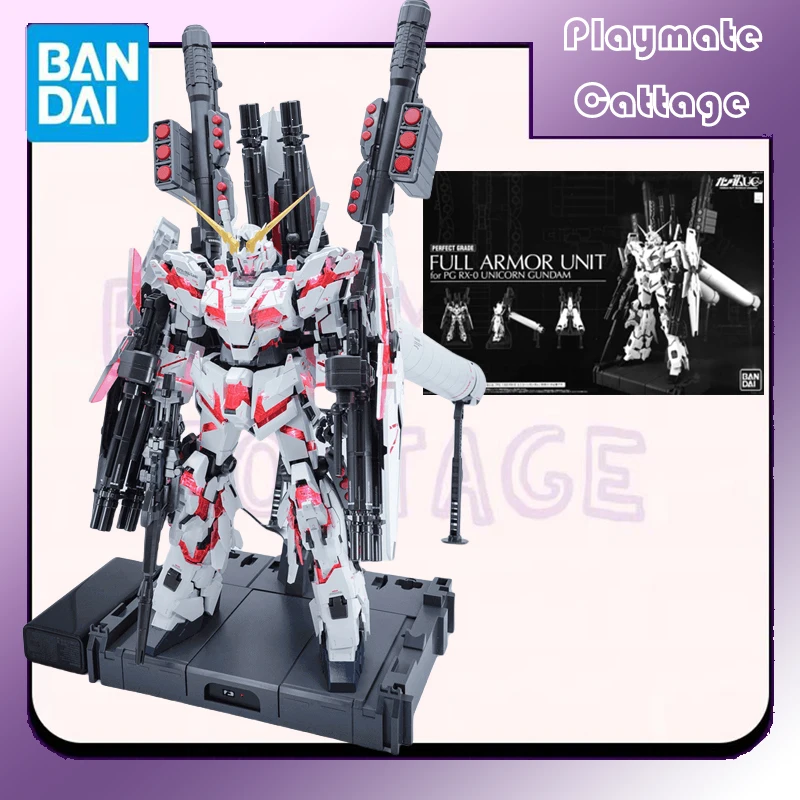 

In Stock BANDAI Original PG FULL ARMOR UNIT for PG RX-O UNICORN GUNDAM Anime Figure Assembly Model Toy Collectible Gift Children