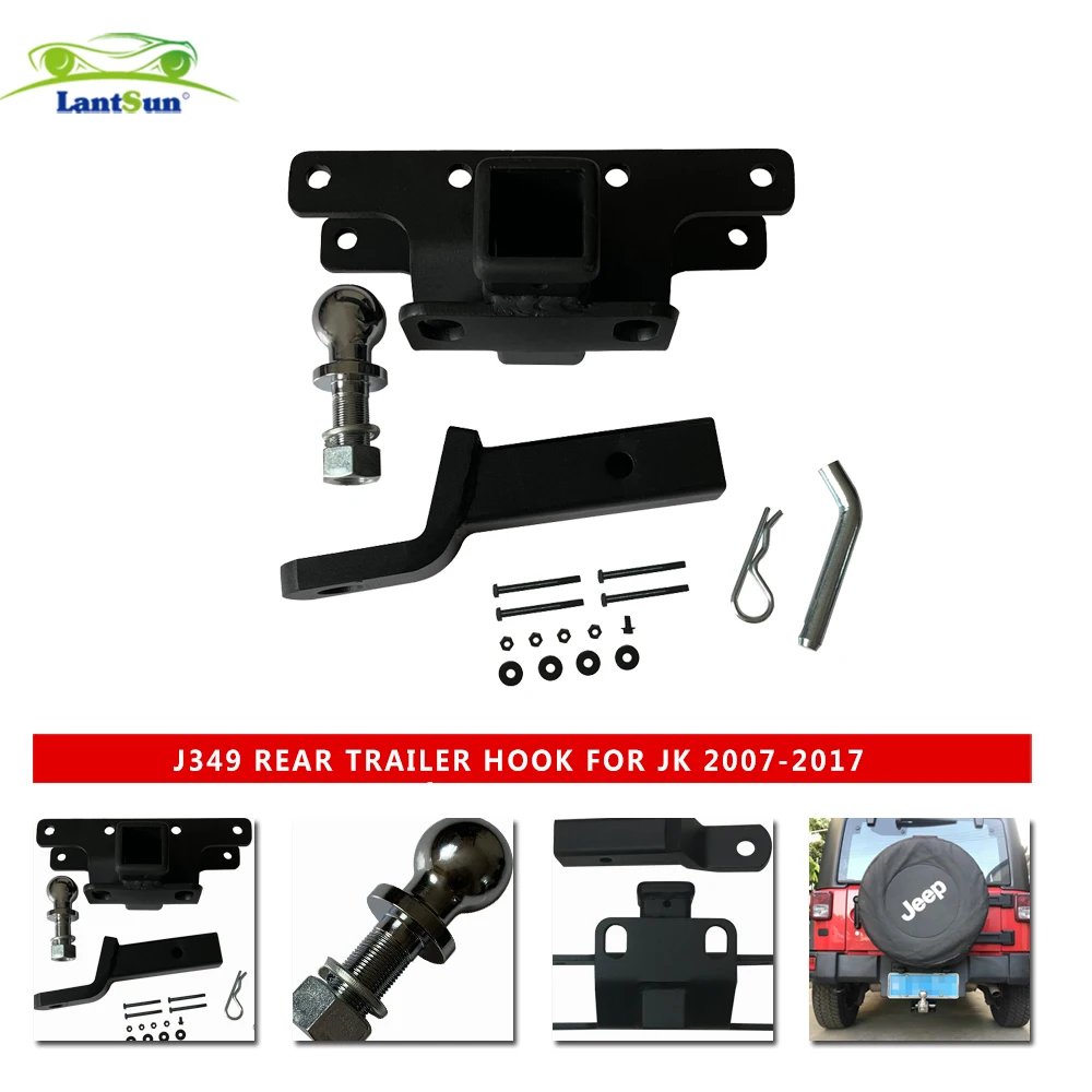 JK Rear Bumper  Tailer hook kit  with Bracket J349 steel for jeep JK wrangler 2007-2017 Auto Accessories