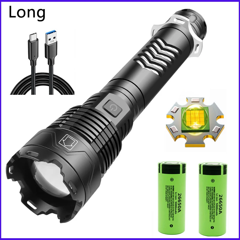 

Strong Light Flashlight LED Laser Flashlight Rechargeable Ultra-Bright Outdoor Waterproof Strong Light Tactical Flashlight