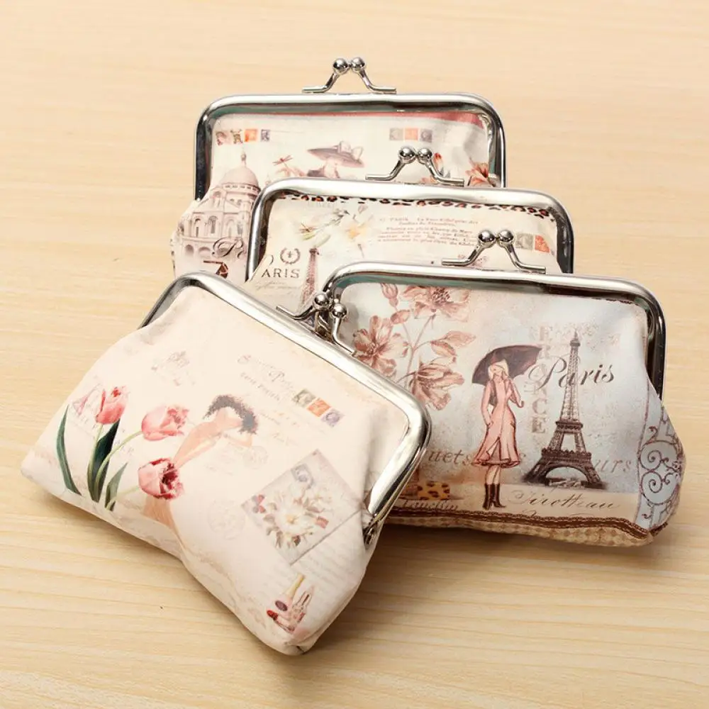 Nuevas de cuero monedero de mujer Floral Mini monederos de cambio niños monedero billeteras con bolsillo auricular tarjetero cartera bolsa