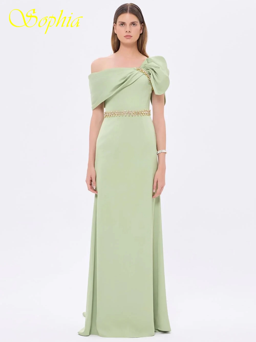 

Customized A-Line Boat Neck Elegant Formal Evening Dress Modern Fashion Celebrity Gowns High Quality Bespoke Occasion Gowns