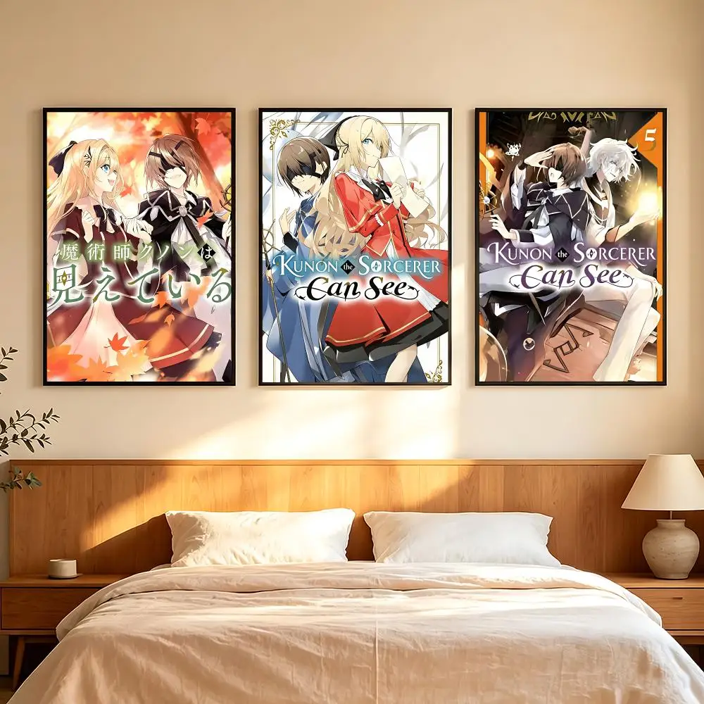 comic Kunon the Sorcerer Can See Poster Poster HD Printing Comfortable and Fresh Style Wall Art Home Decor Living Room Cafe Gift