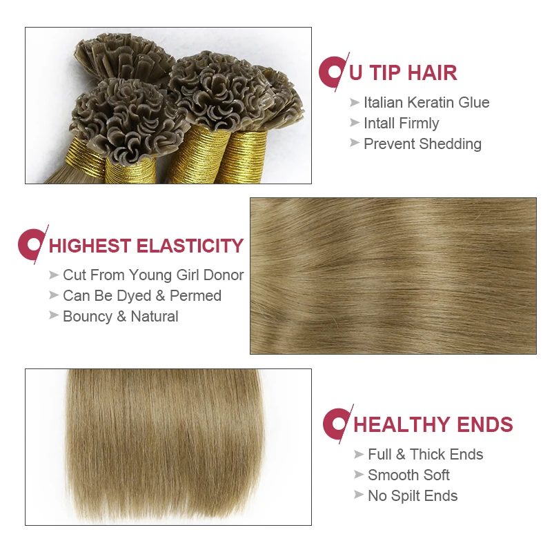 I Tip Hair Extensions Straight Real Hair Extensions 40g/50g/set 12-26inch Capsules Keratin Natural Human Hair Extension