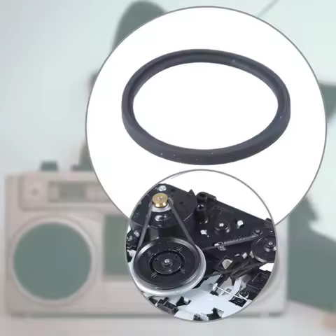Professional T-shaped Idler Pulley Rubber Ring Idle Wheel Belt Loop for Cassette Deck Tape Recorder Player Repair