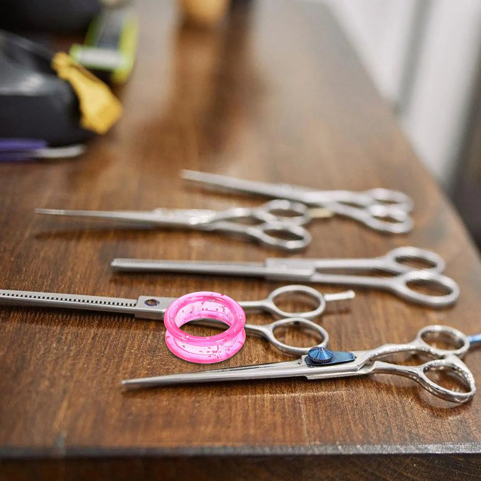 12Pcs Silicone Scissor Finger Rings for Hair Styling – Soft Anti-Slip Cushion Protection for Grooming Shears