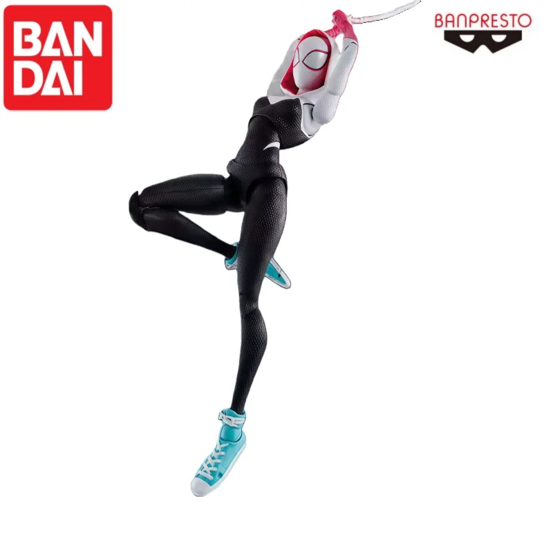 متوفر في المخزون بانداي الأصلي S H F الرجل العنكبوت جوين ستايسي عمل نموذج لجسم دمية العلامة التجارية الجديدة محاصر المرآب الحلي تحصيل #3