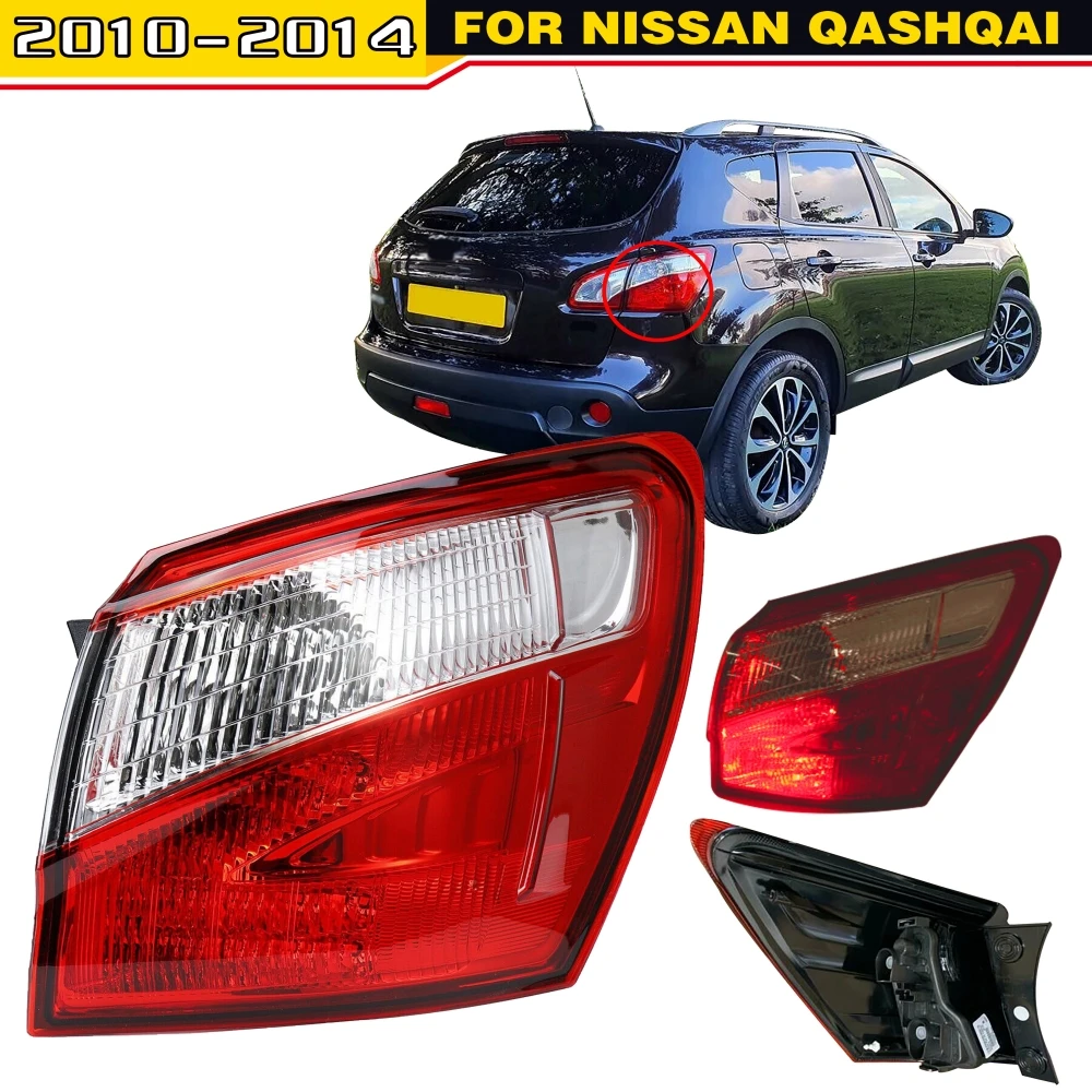 

1PC 12V LED Tail Light Right Side Outer For Nissan For Qashqai 2010-2014 Rear Tail Brake Lamp / LED Light With Wiring Harness