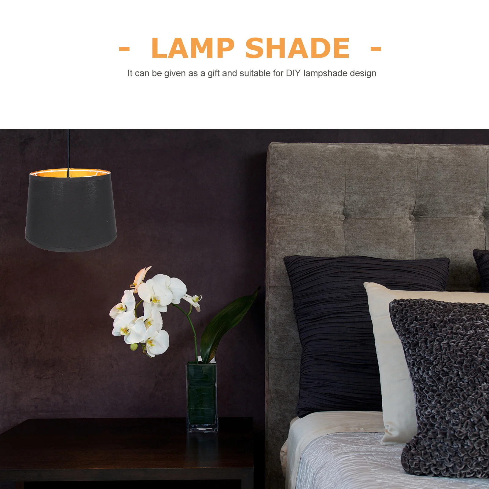 غطاء مصباح قابل للطي قابل للفصل، غطاء مصباح طاولة صغير، واقي ضوء ناعم لغرفة المعيشة وغرفة النوم وأغطية إضاءة الدراسة #3