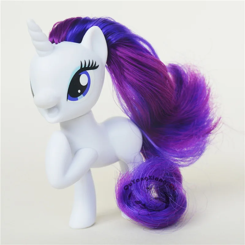 P8-032 Action Figures 8cm Little Cute Horse Model Doll Leg lift Open smile Rarity Anime Toys for Children