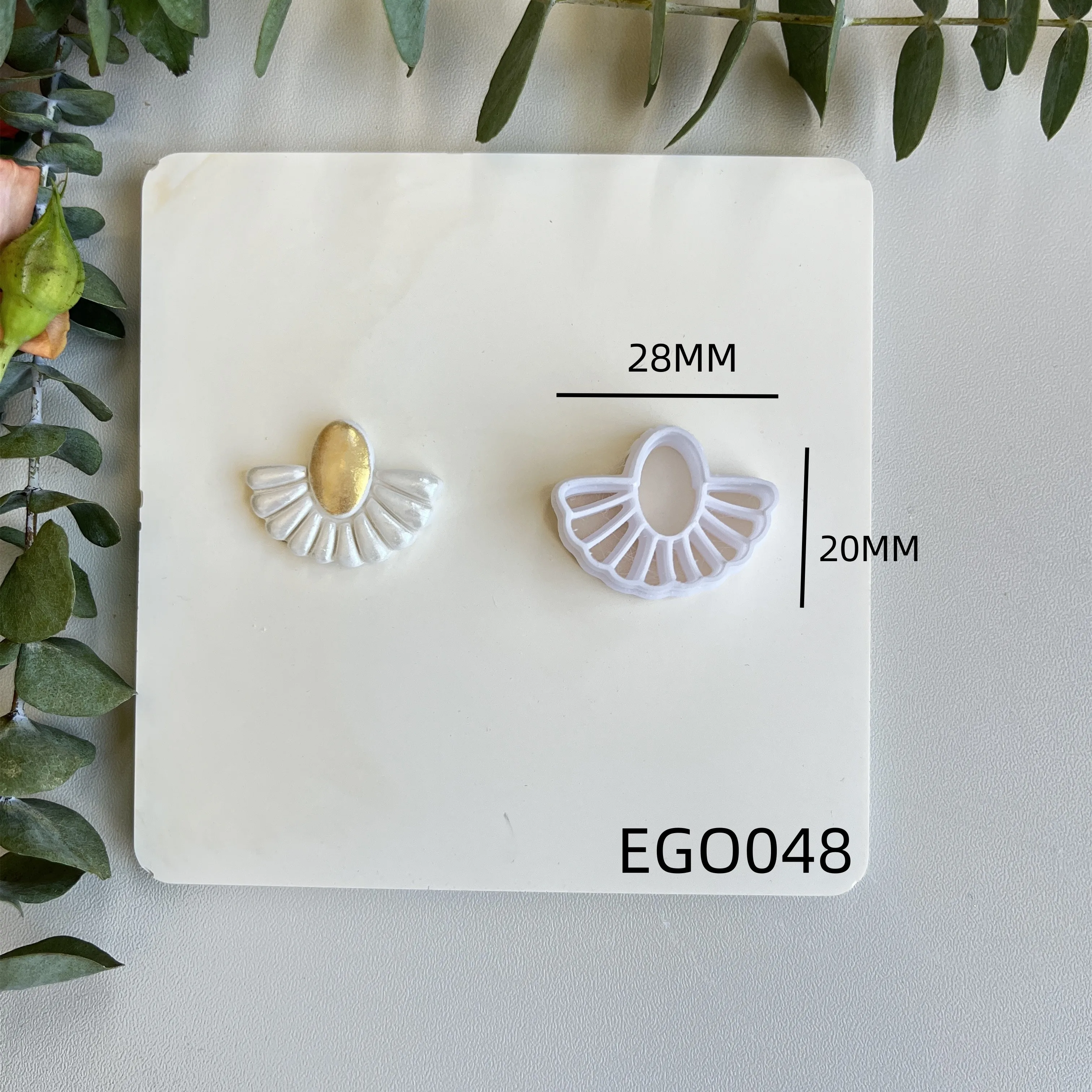 Weiche Keramik-Polymer-Ton-Schneidemaschine, romantische Blumenform, Schneidform, DIY handgefertigte Ohrringe, Schmuck, Anhänger, Herstellungswerkzeug – Detail 11