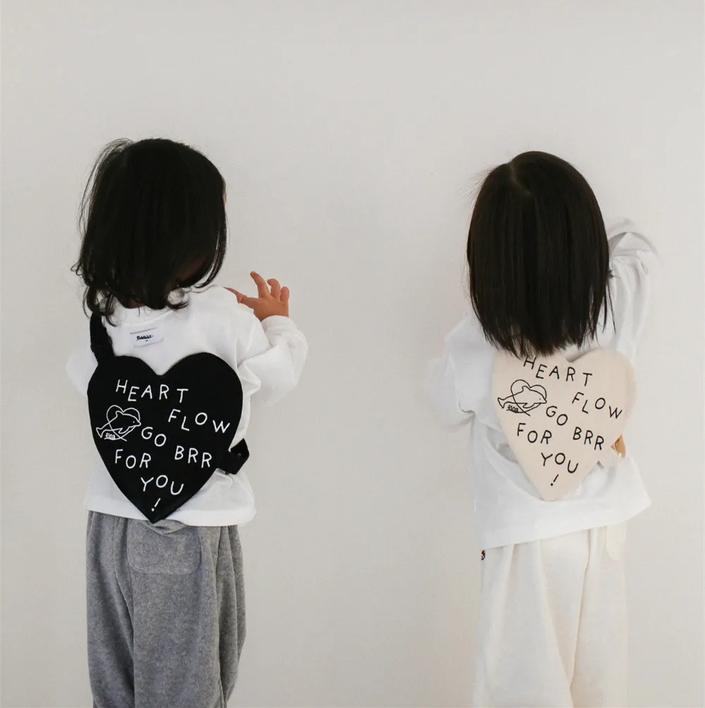 shildren's Crossbody Bags Korean Kindergarten Letter Cartoon Print Kawaii Cute Mini Crossbody Bags Compact Portable Backpacks