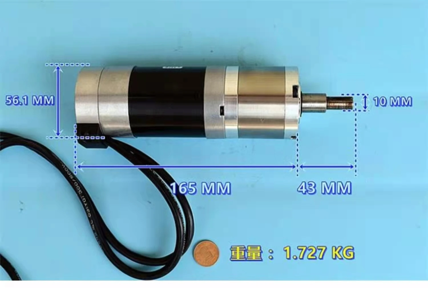 

All-metal gear planetary DC deceleration DC36V three-phase brushless motor with servo feedback high torque