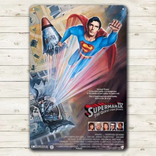 1d, Супермен Ретро фильм металлический плакат жестяная вывеска - пластина 20x30 см