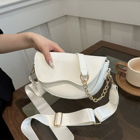 Fashion Double Straps Shoulder Bag, Casual Solid PU Leather Versatile Crossbody Bags For Women Festival Gift