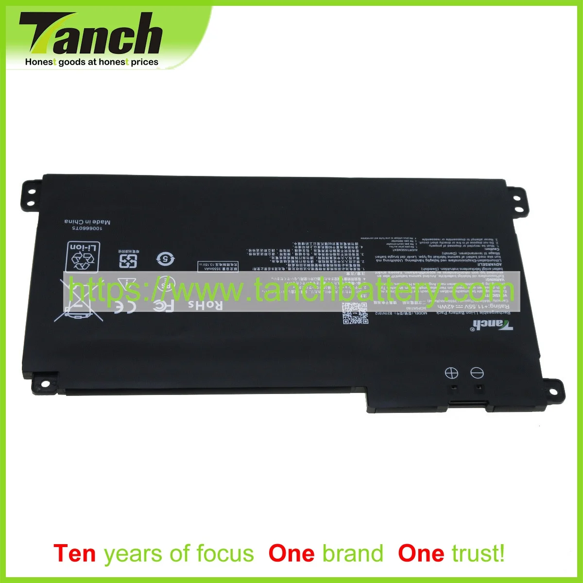 

Аккумуляторы Tanch для ноутбуков ASUS B31N1912 0B200-03680200 E410MA VivoBook 14 14 -EK211T 14 -EK367TS 14 -EK505T, 11,55 В, 3 ячейки