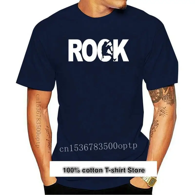 Camiseta de algodón para hombre, camisa divertida de Rock Climb Evolution, de verano