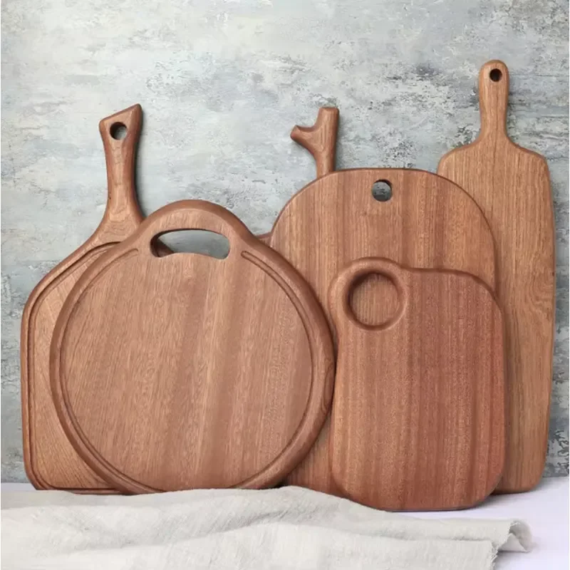 HYNAWIN Disposable Solid Ebony Cutting Board - Baby Supplementary Food Fruit Cutting Plate 2cm Thick Dishwasher Washable