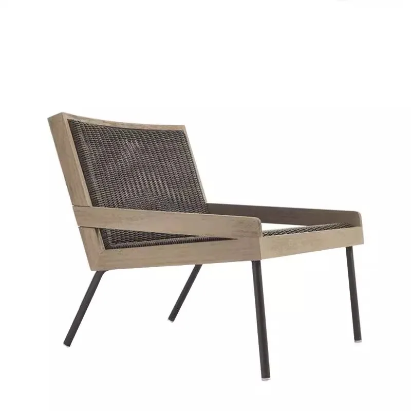 Nordic outdoor sofa courtyard villa outdoor balcony garden terrace solid wood sofa