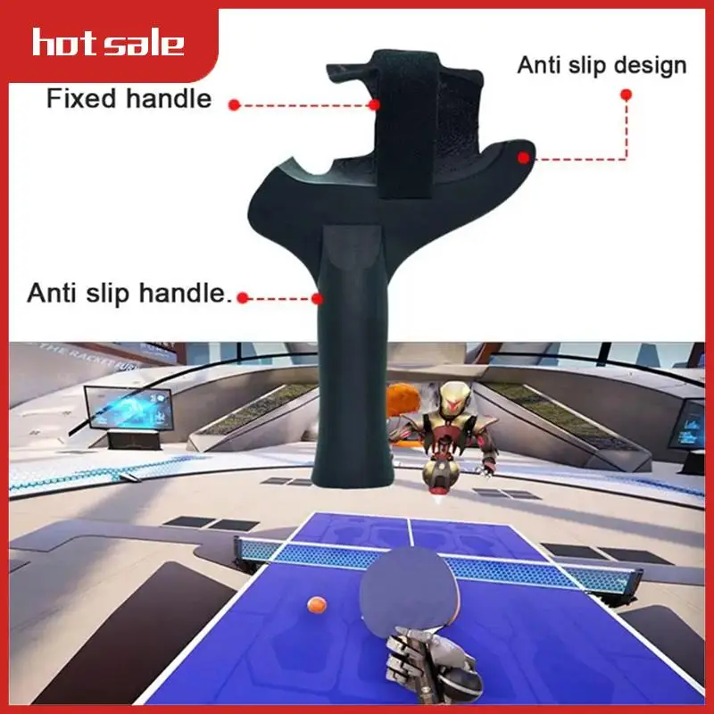 مقبض قبضة لـ Oculus Quest 3 مقبض تنس الطاولة وحدات التحكم محول مضرب بونغ تعزيز VR لعبة استبدال