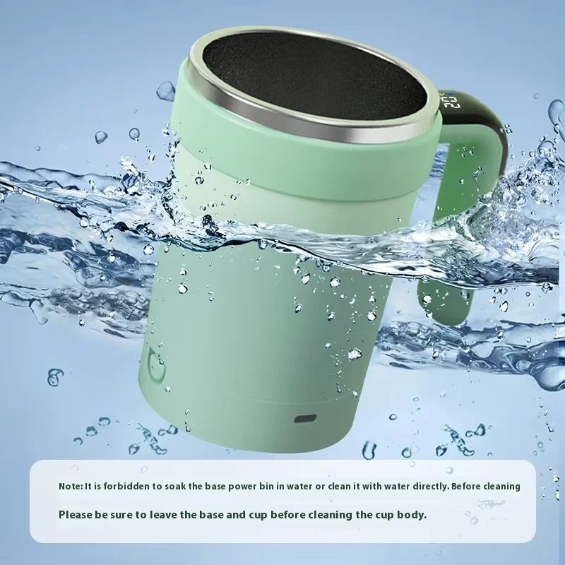 High-Quality Coffee Temperature Measuring Electric Stirring Cup with Automatic Mixing Function, Portable for Home Use