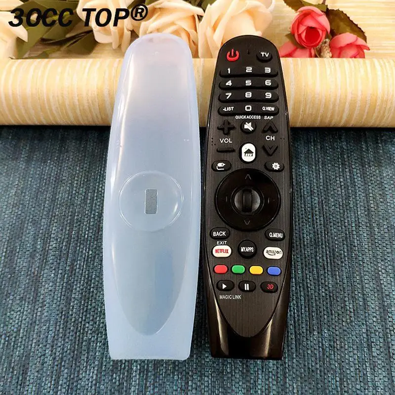 1PCS Silicone Remote Control Protective Cover For LG TV AN-MR600/650 AN-MR18BA/19BA/20BA Thicken Shockproof Sleeve Transparent