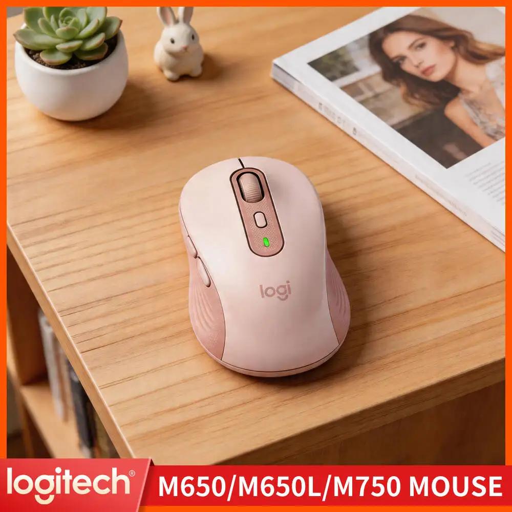 Ergonomic M750 Wireless Mouse - Custom Shortcut Buttons, 4000 DPI Tracking, Dual Connection, Home Pick