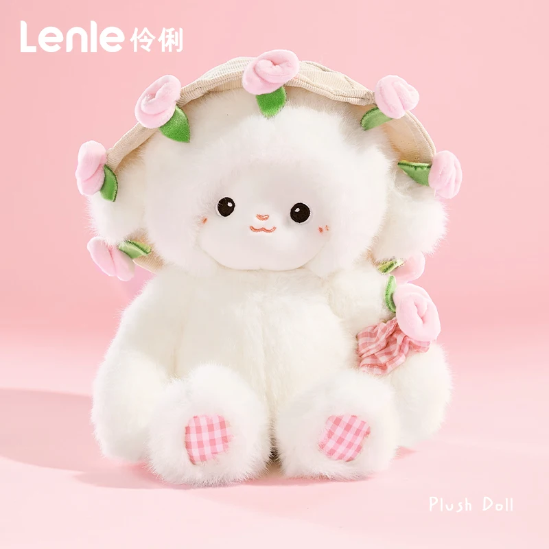 

Лидер продаж, новая подлинная милая кукла-ягненок Ленель, плюшевая игрушка для подруги, подарок на Рождество, день рождения, сюрприз