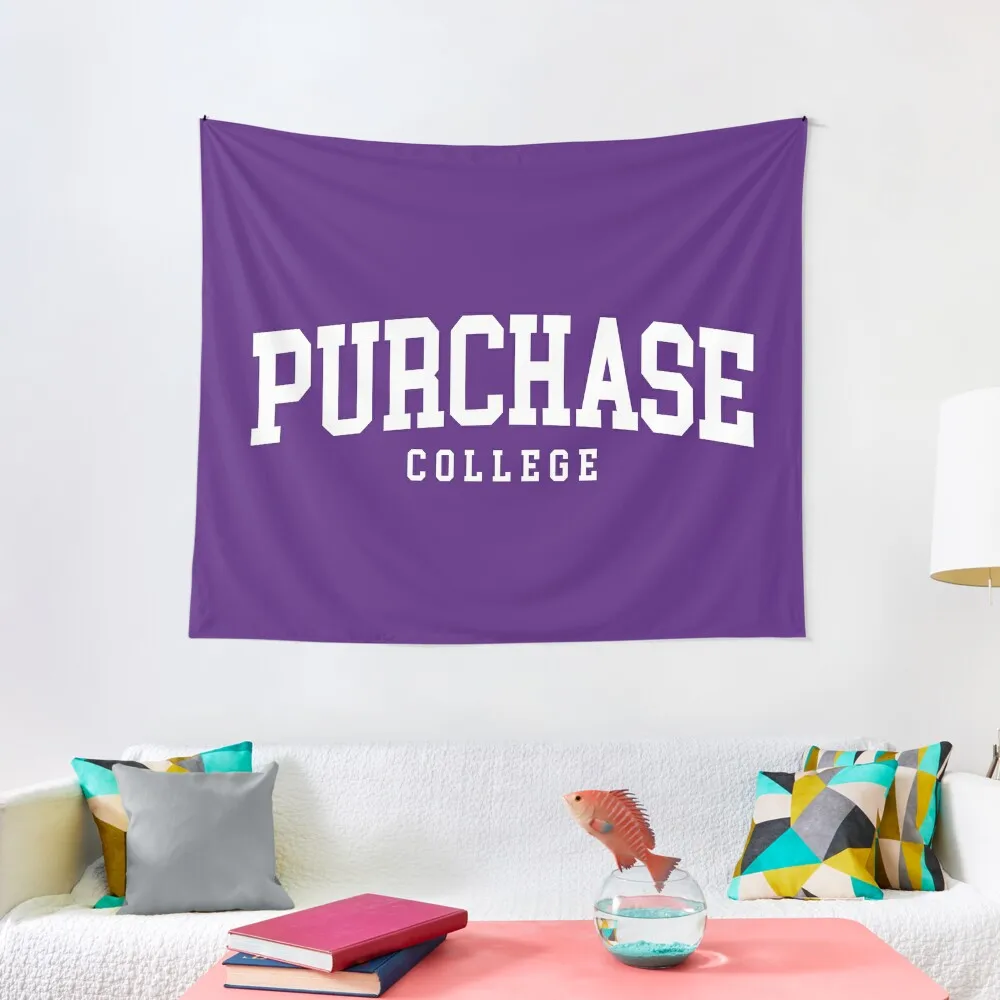 

suny purchase - college font curved Tapestry Home Decorating Cute Room Things Wall Decor Tapestry